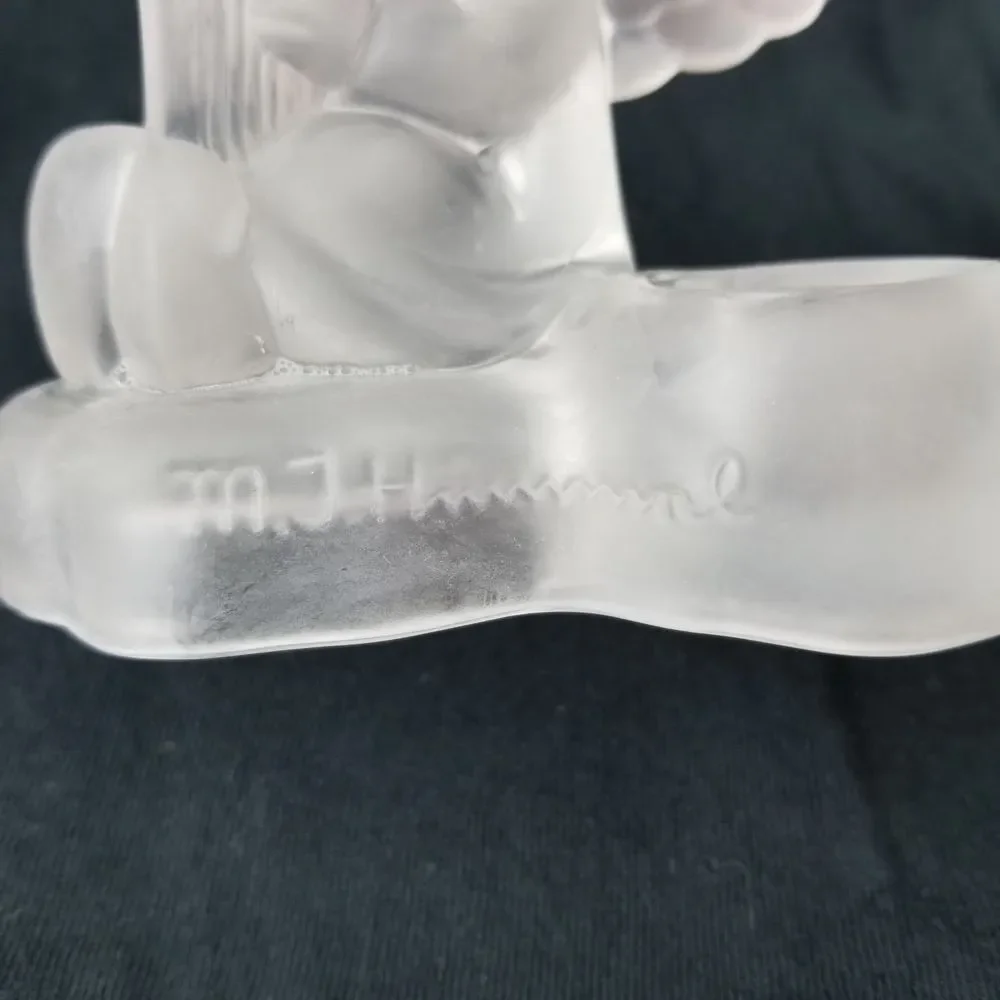 MJ Hummel Angel Glass Candle‎ Holder